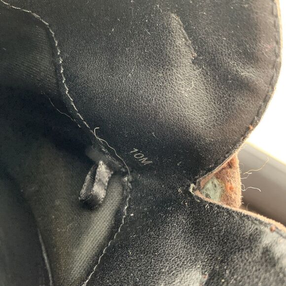 Dolce by Mojo Moxy Bronco Fringe Boho Ankle Boots Size 10 Brown Western Booties - Picture 10 of 10